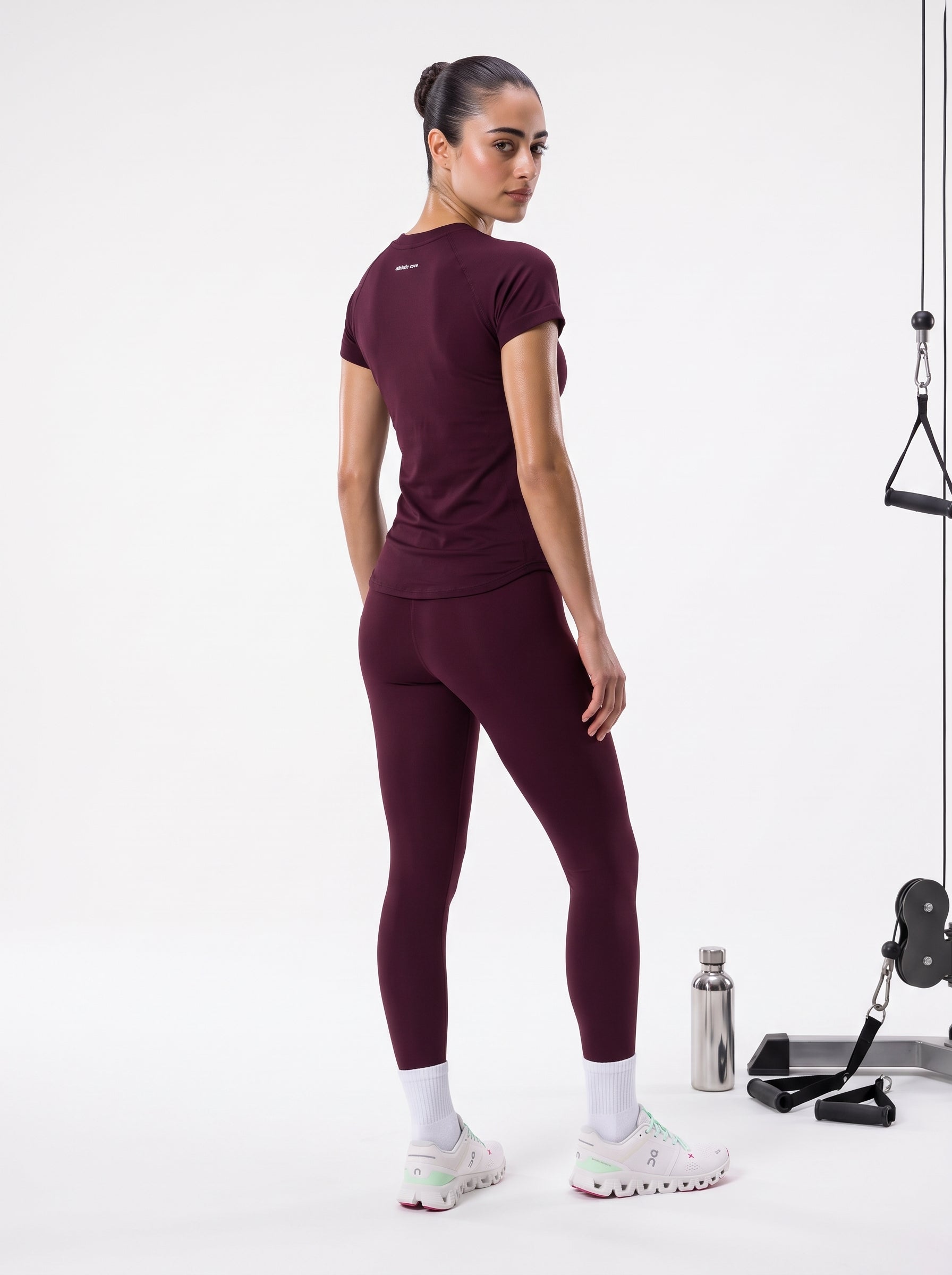 Dark Brown half sleeves ( Seamless Tee )
