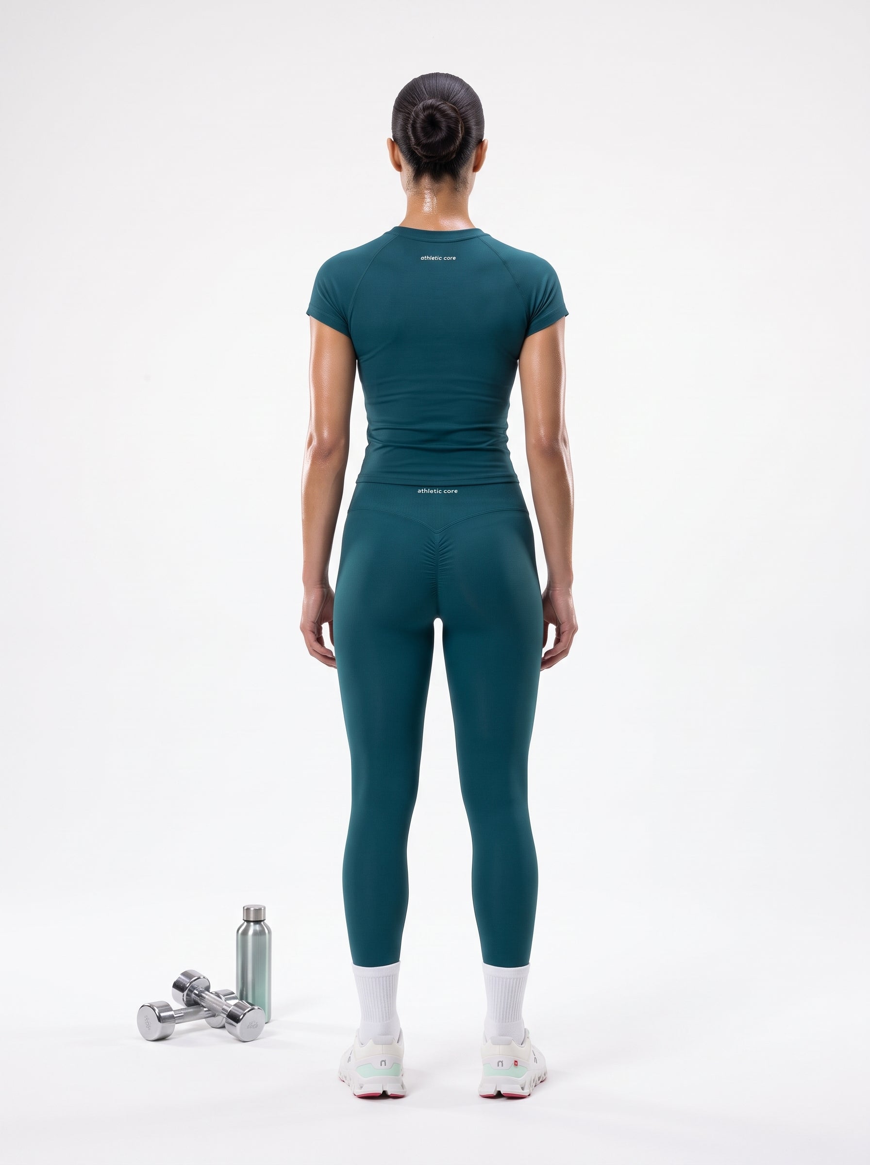 Dark Green half sleeves ( Seamless Tee )