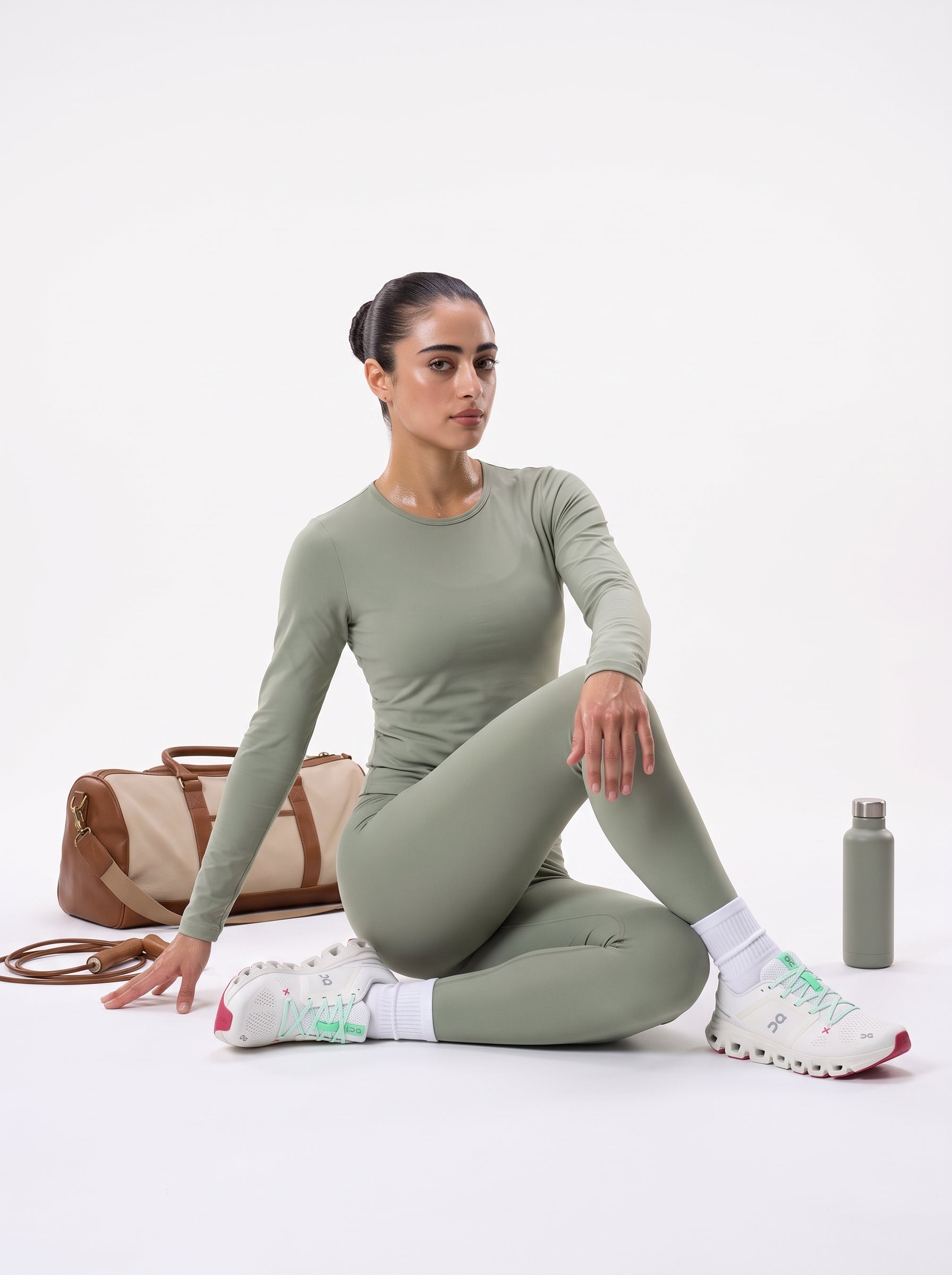 Full Sleeves Top ( Sage Green )