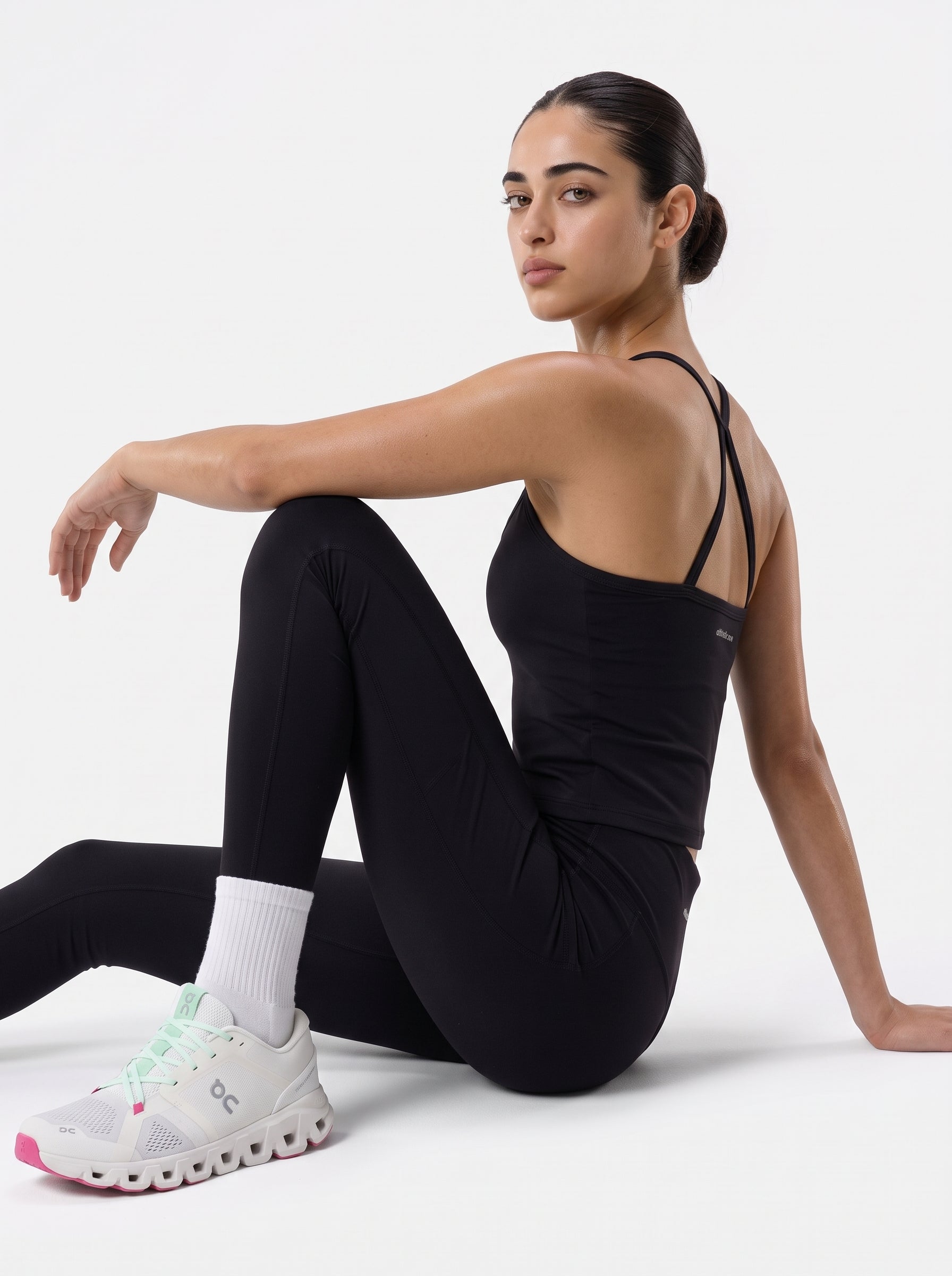 Black stretchable Seamless Leggings