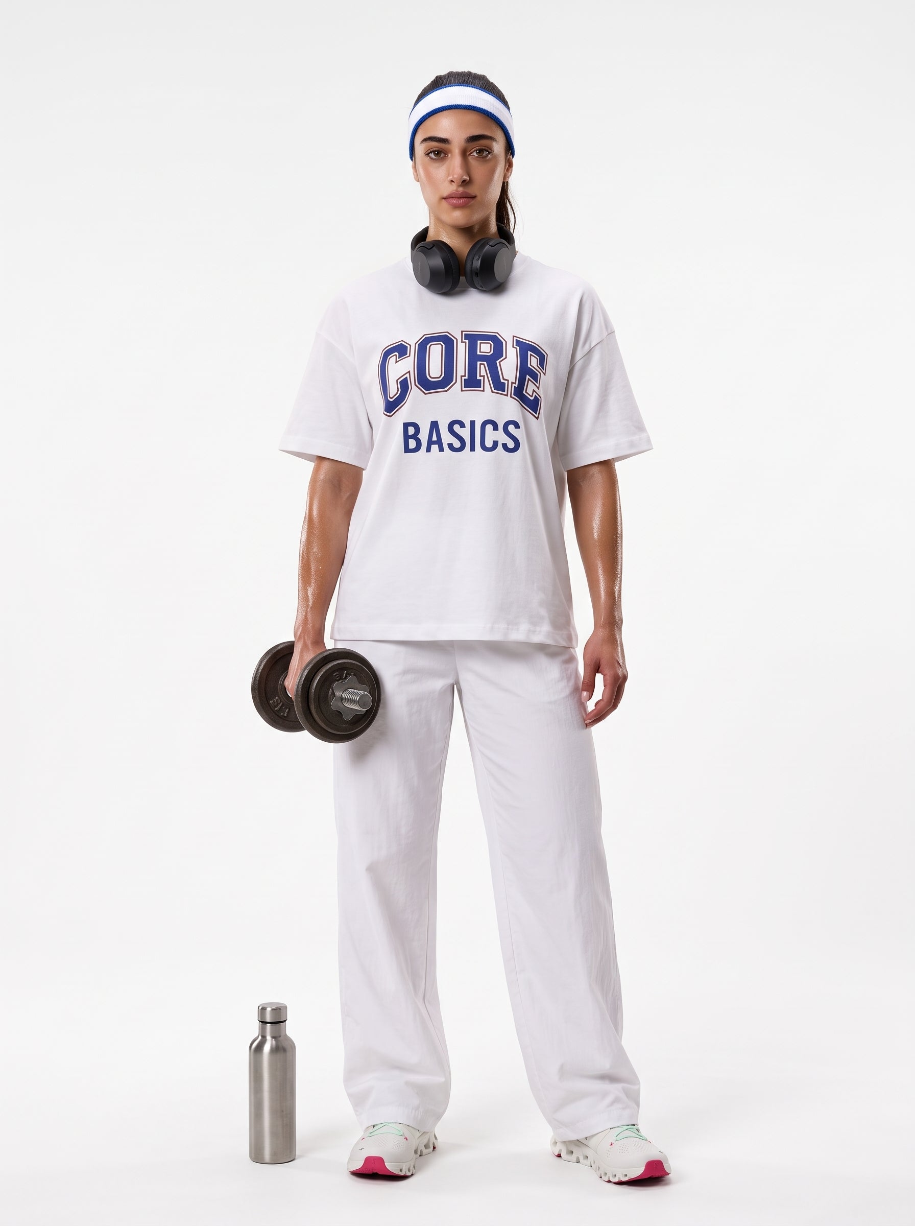 White Core Short Sleeves Tee