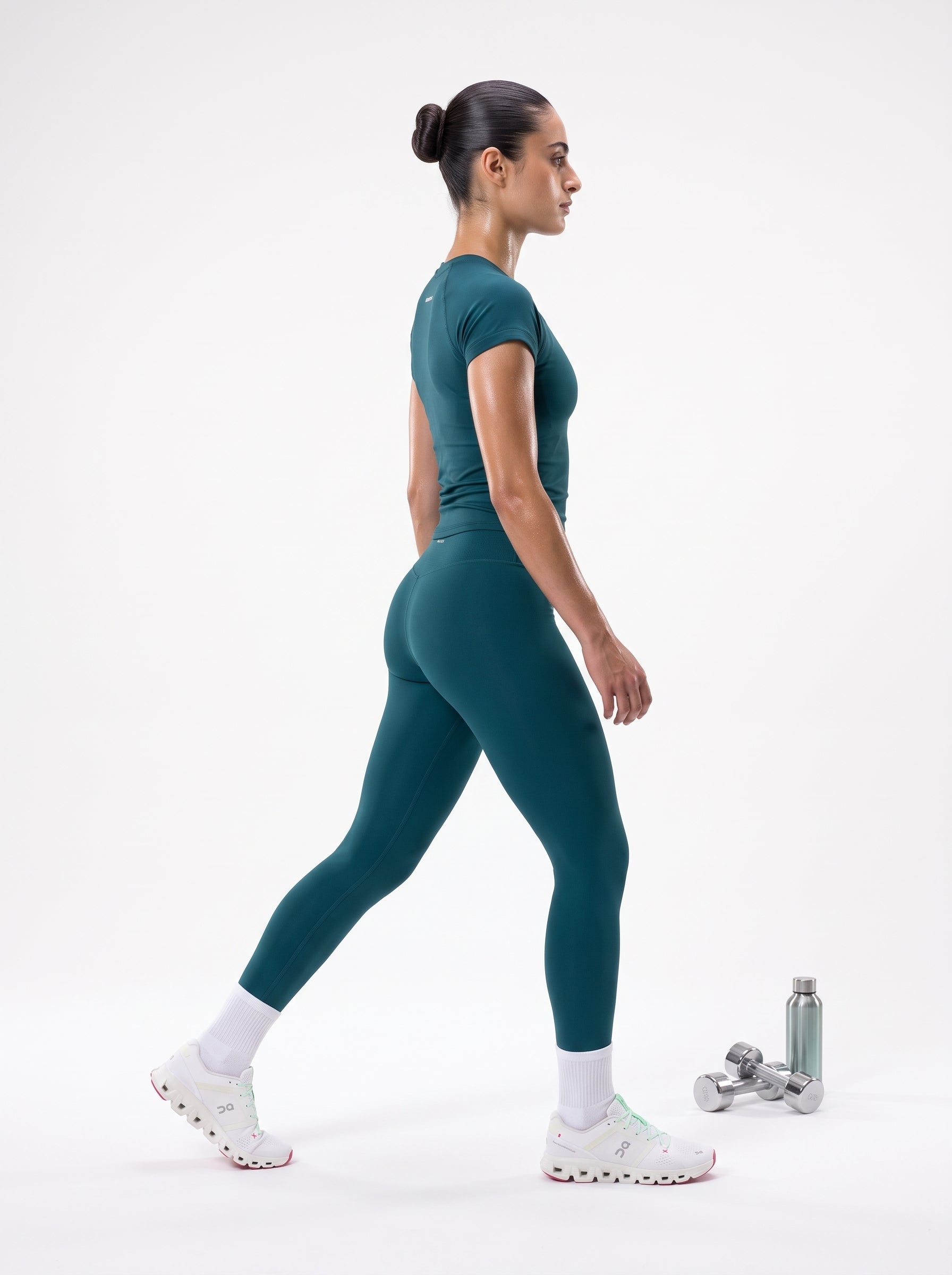 Dark Green half sleeves ( Seamless Tee )