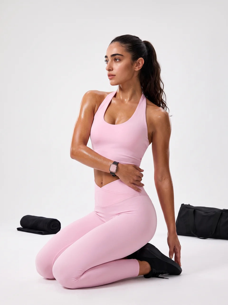 Baby Pink Curve Leggings