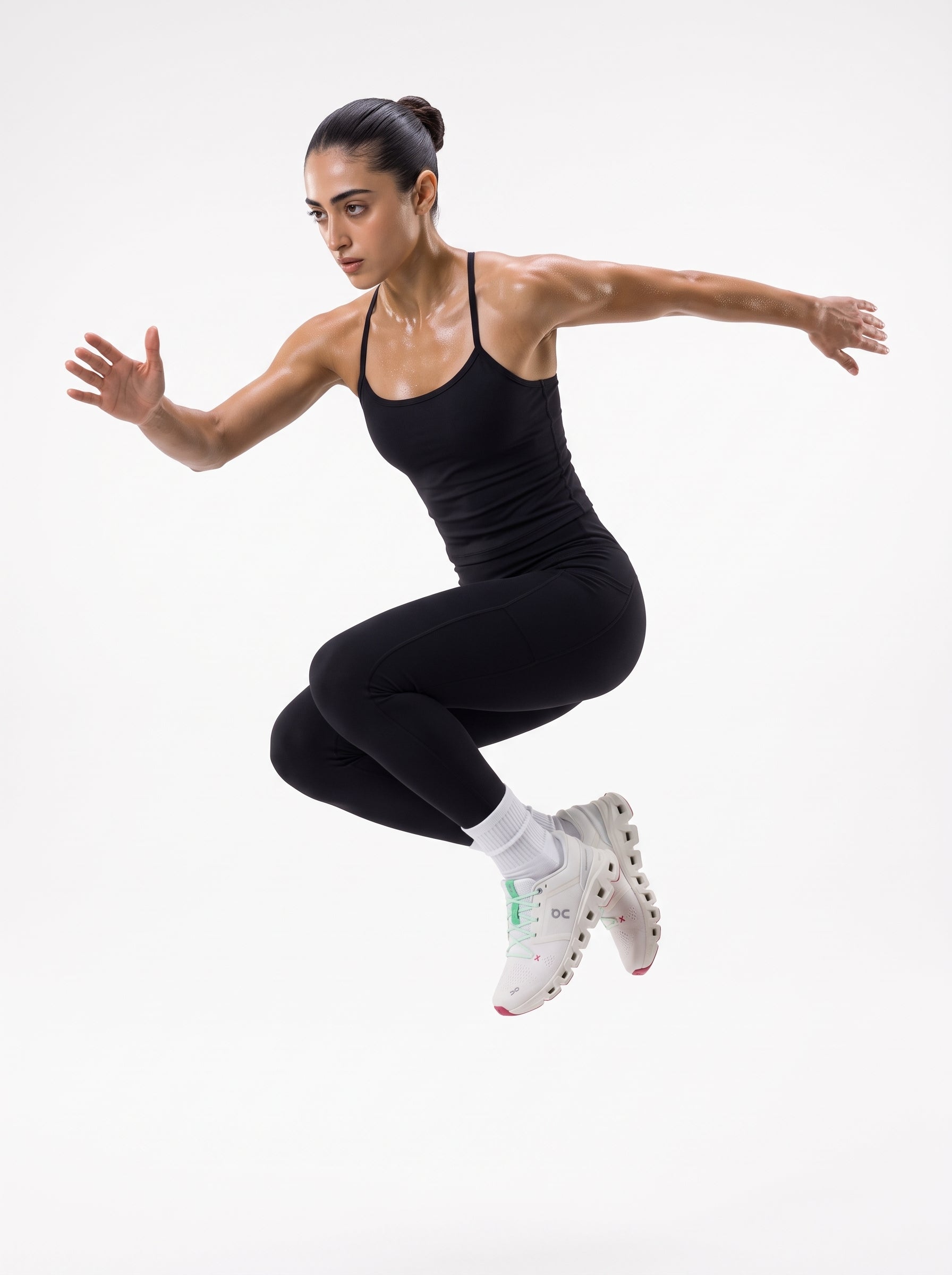 Black stretchable Seamless Leggings