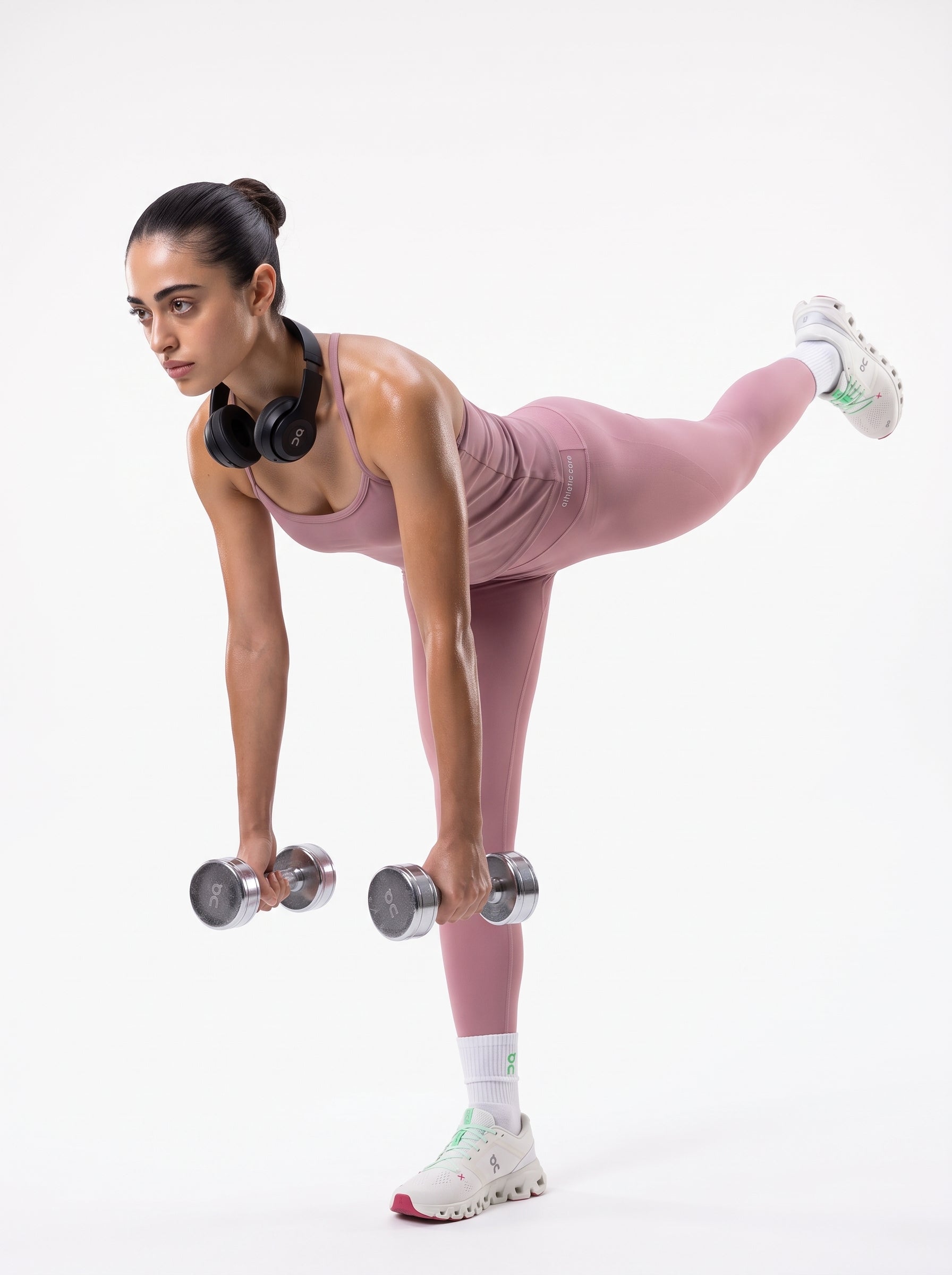 Rose Pink stretchable Seamless Leggings