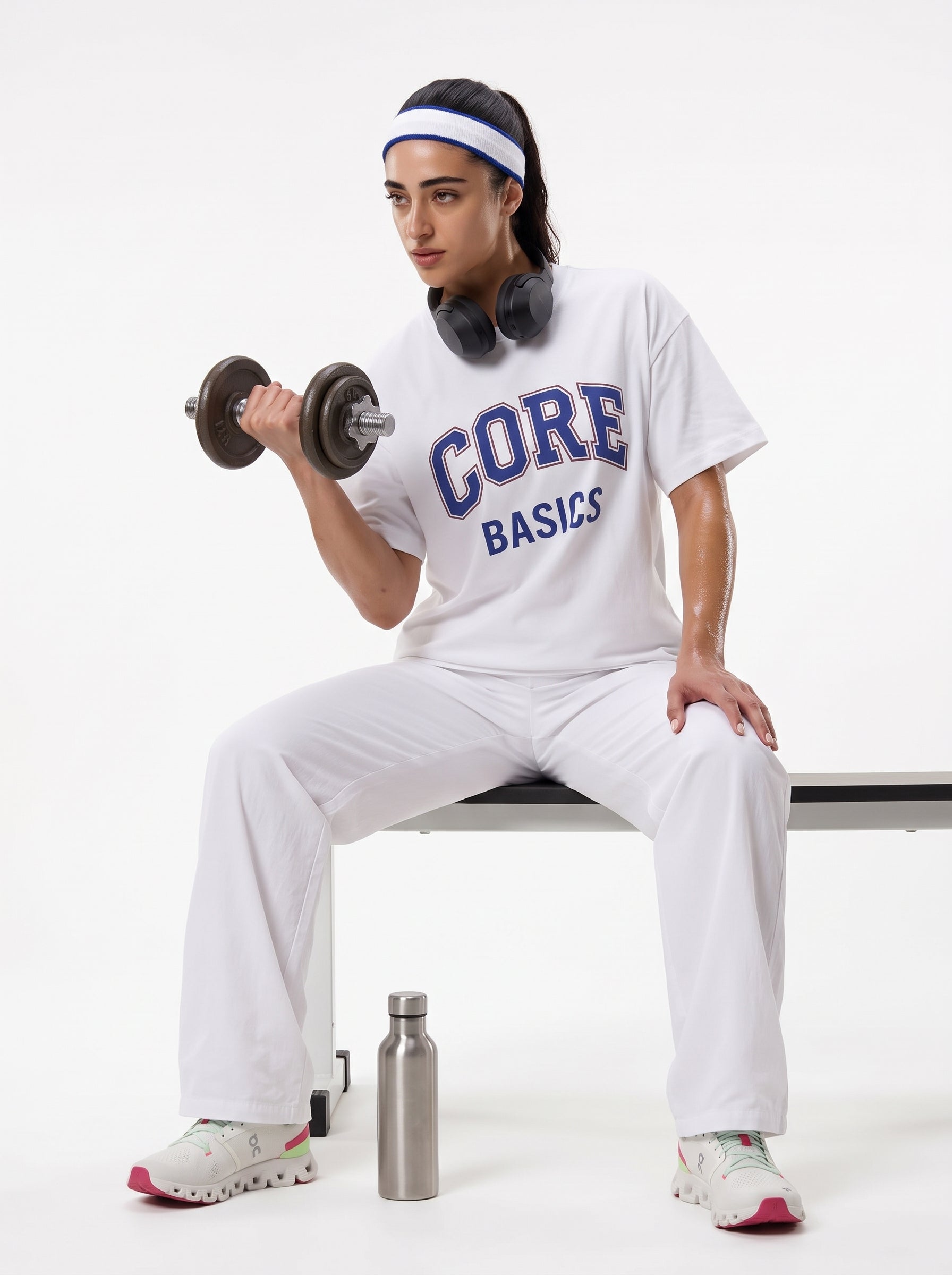 White Core Short Sleeves Tee