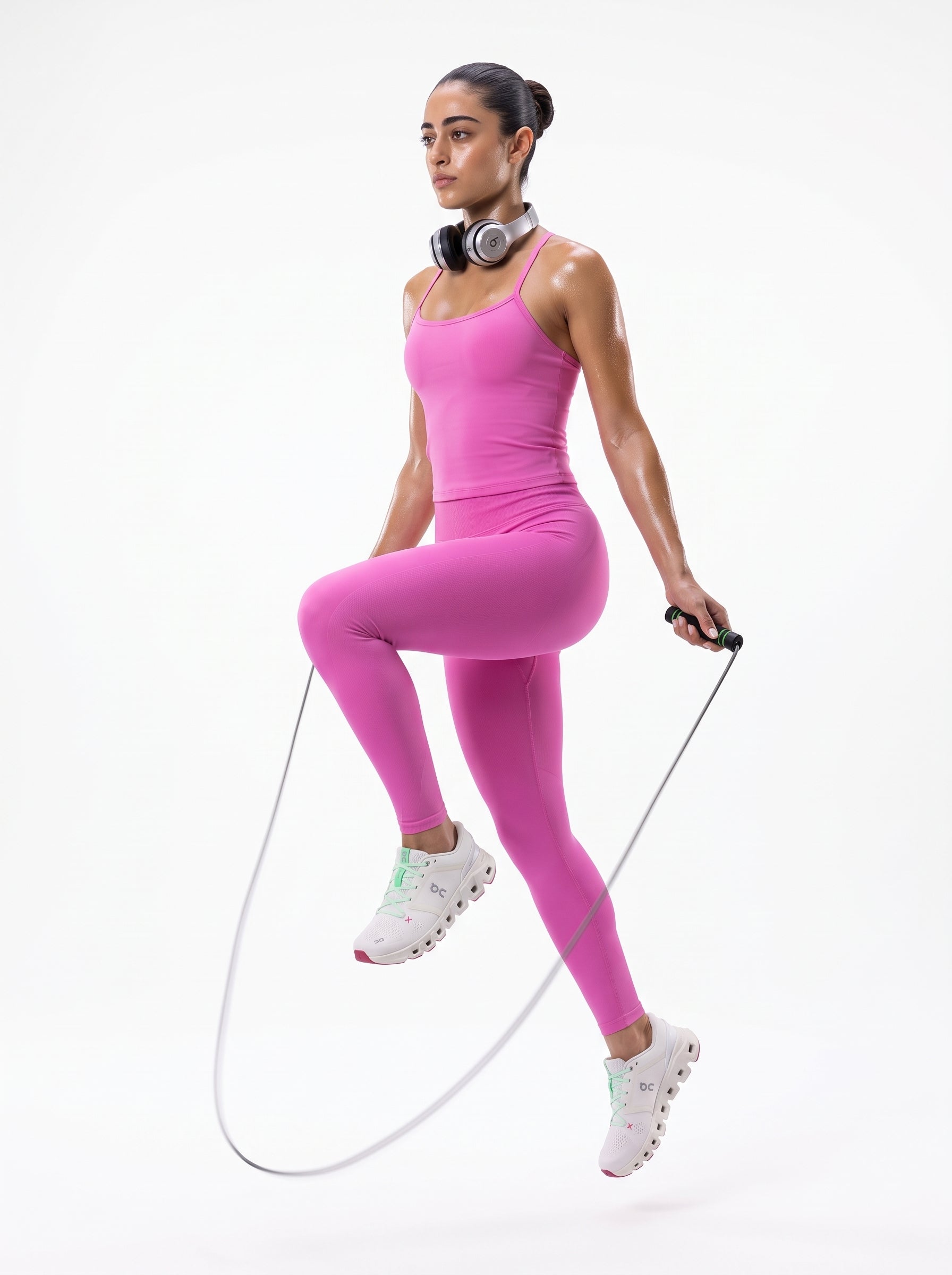 Candy Pink stretchable Seamless Leggings