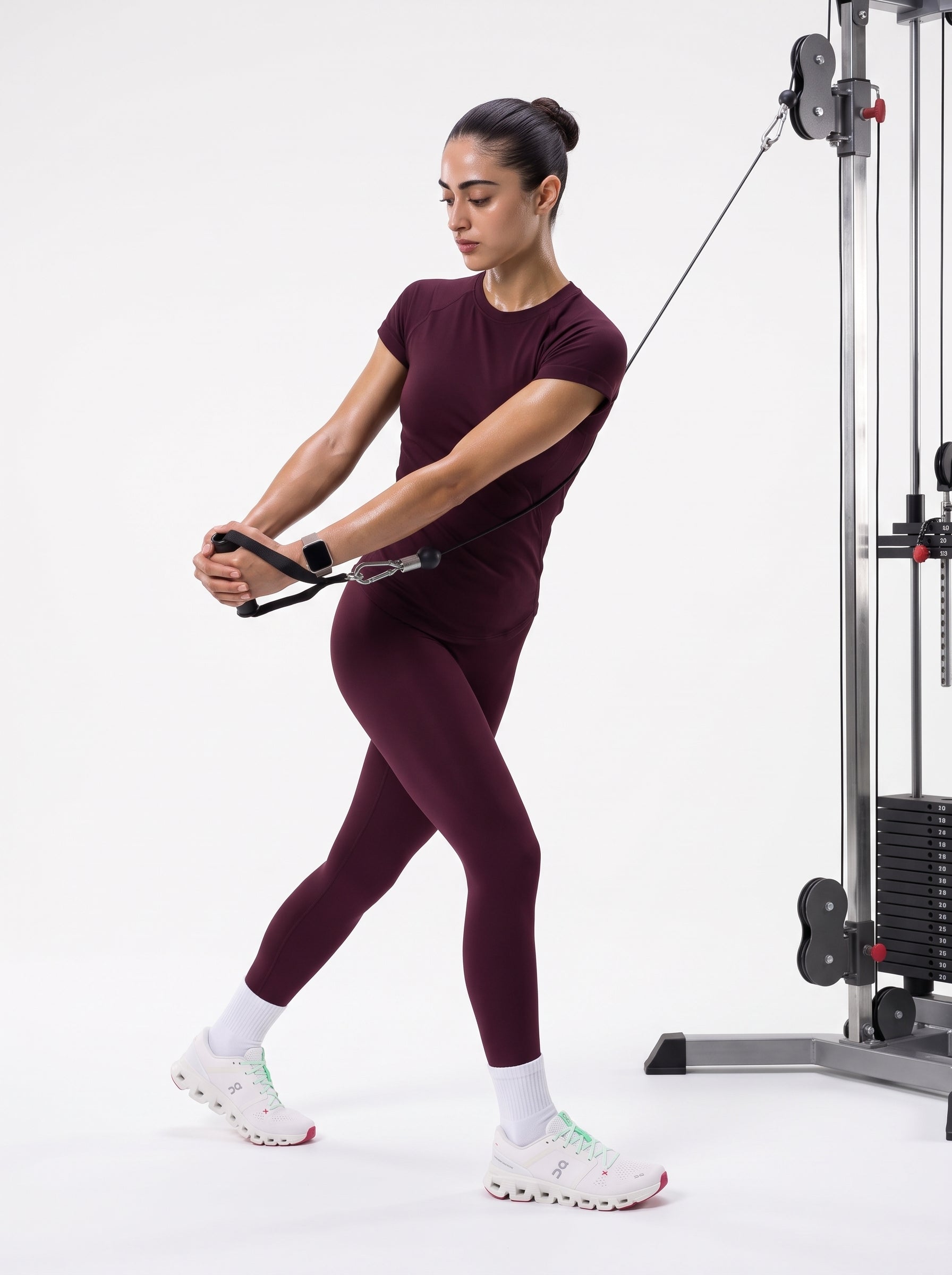 Dark Brown half sleeves ( Seamless Tee )