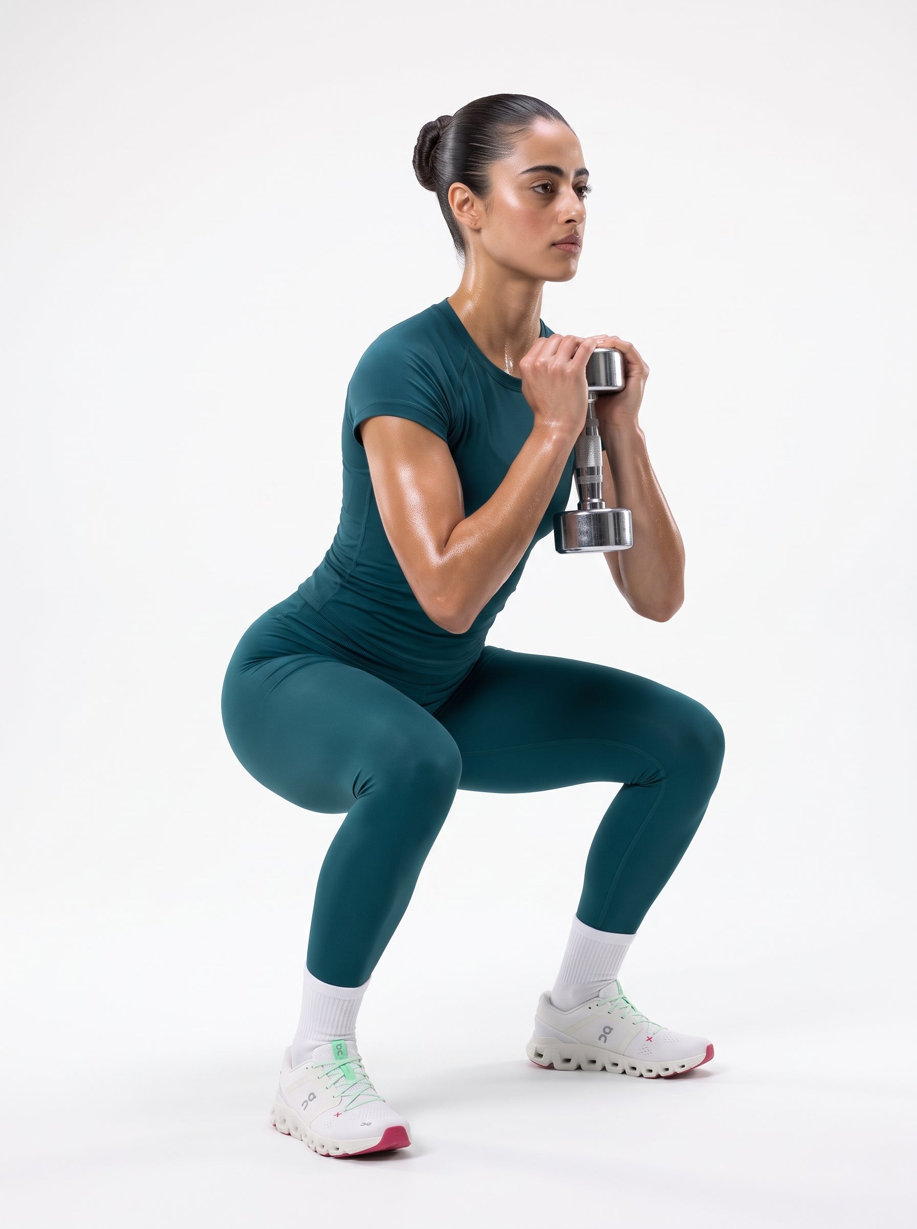 Dark Green half sleeves ( Seamless Tee )