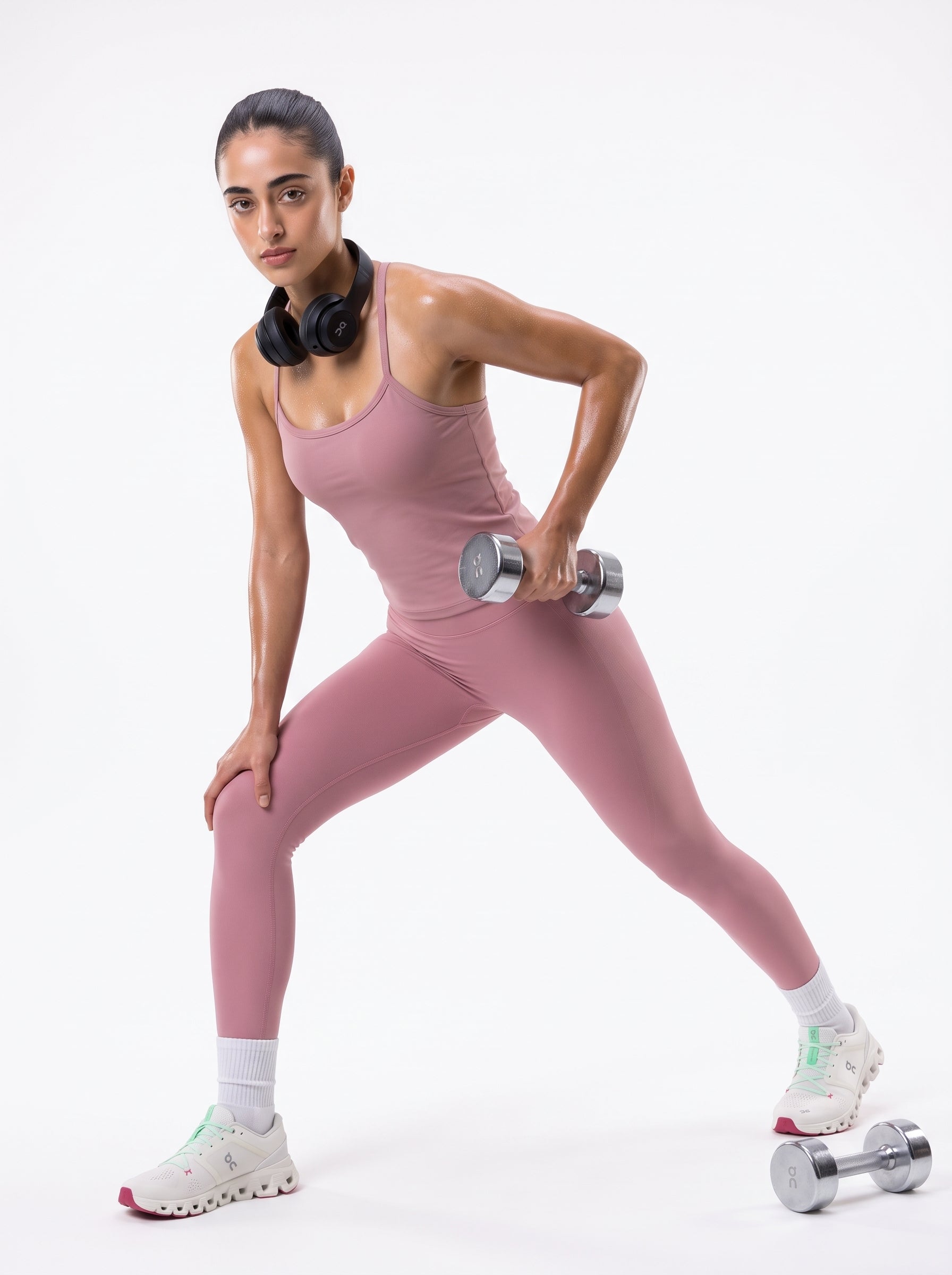 Rose Pink stretchable Seamless Leggings