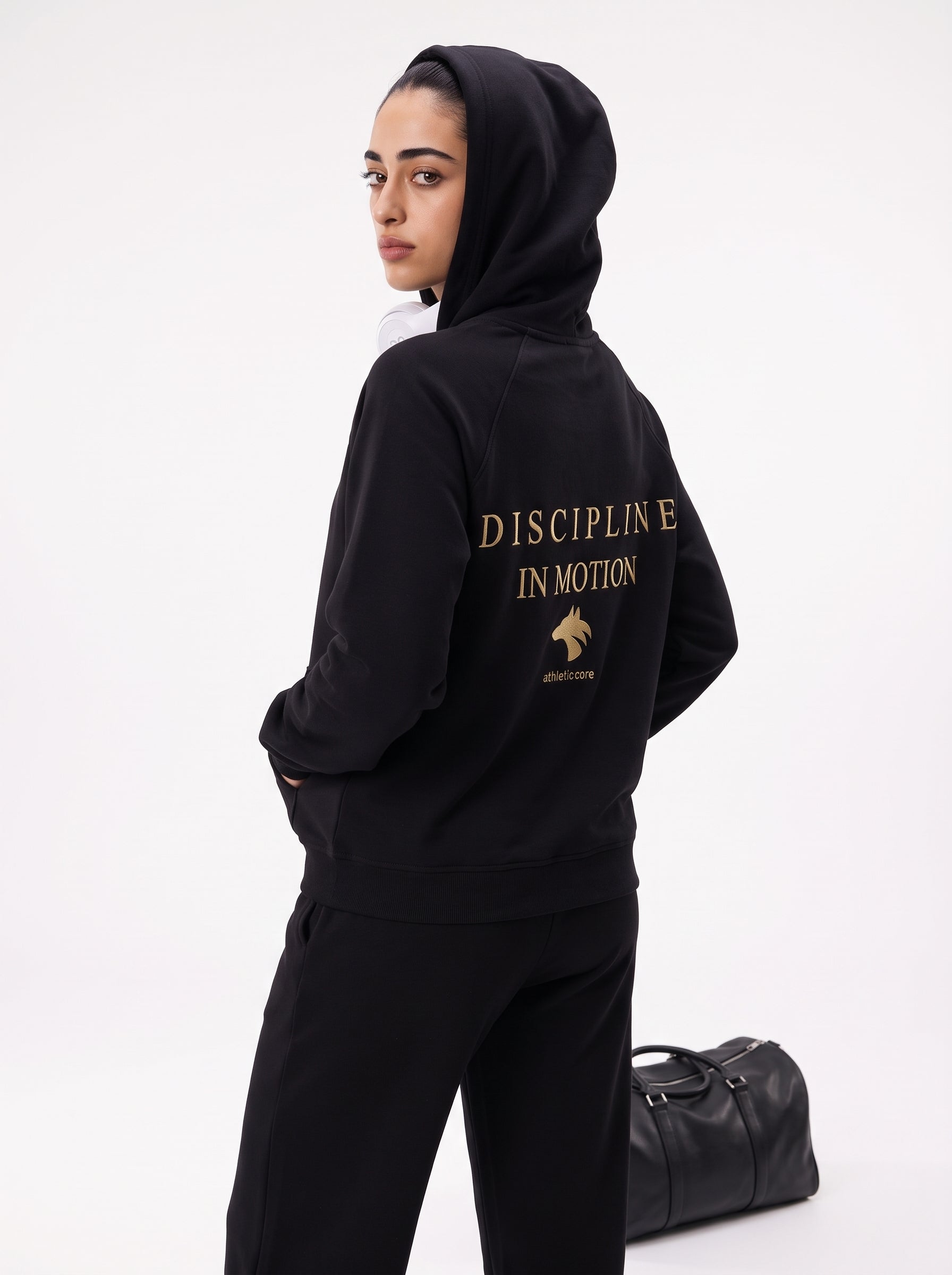 Discipline in Motion Hoodie ( Black )