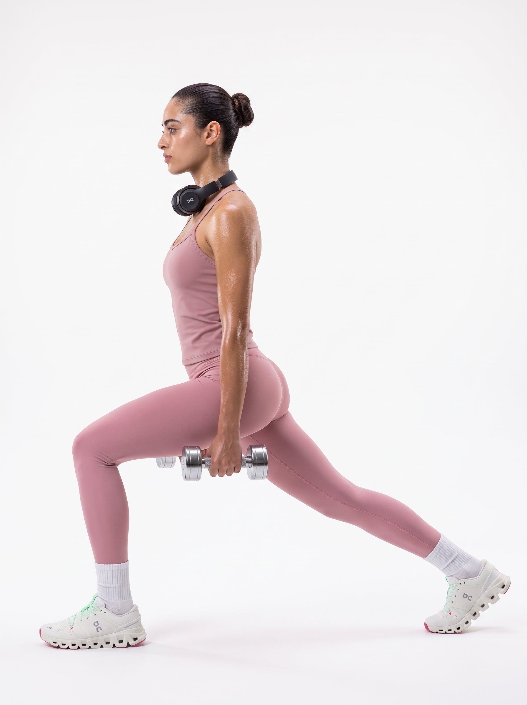 Rose Pink stretchable Seamless Leggings