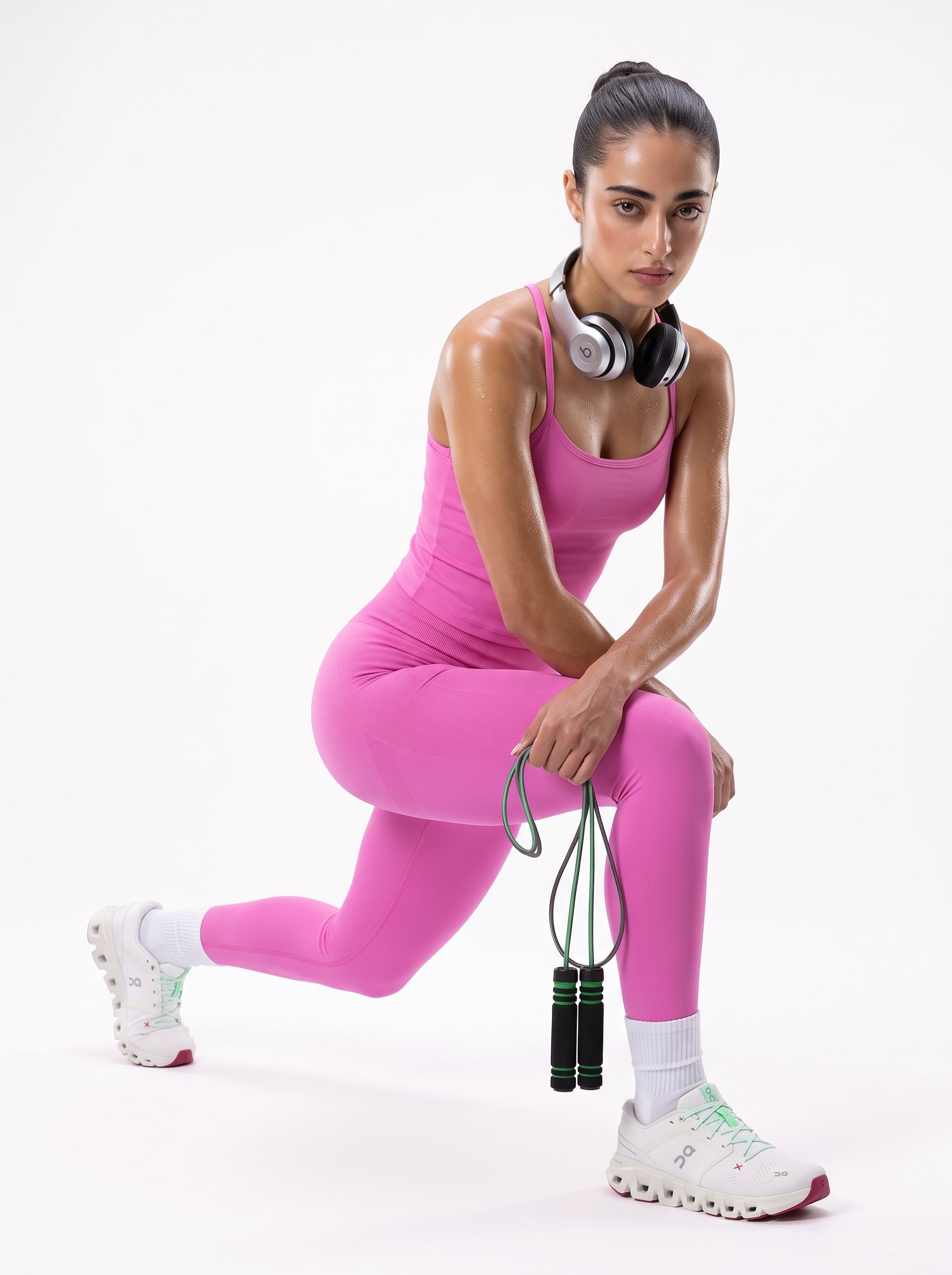 Candy Pink stretchable Seamless Leggings