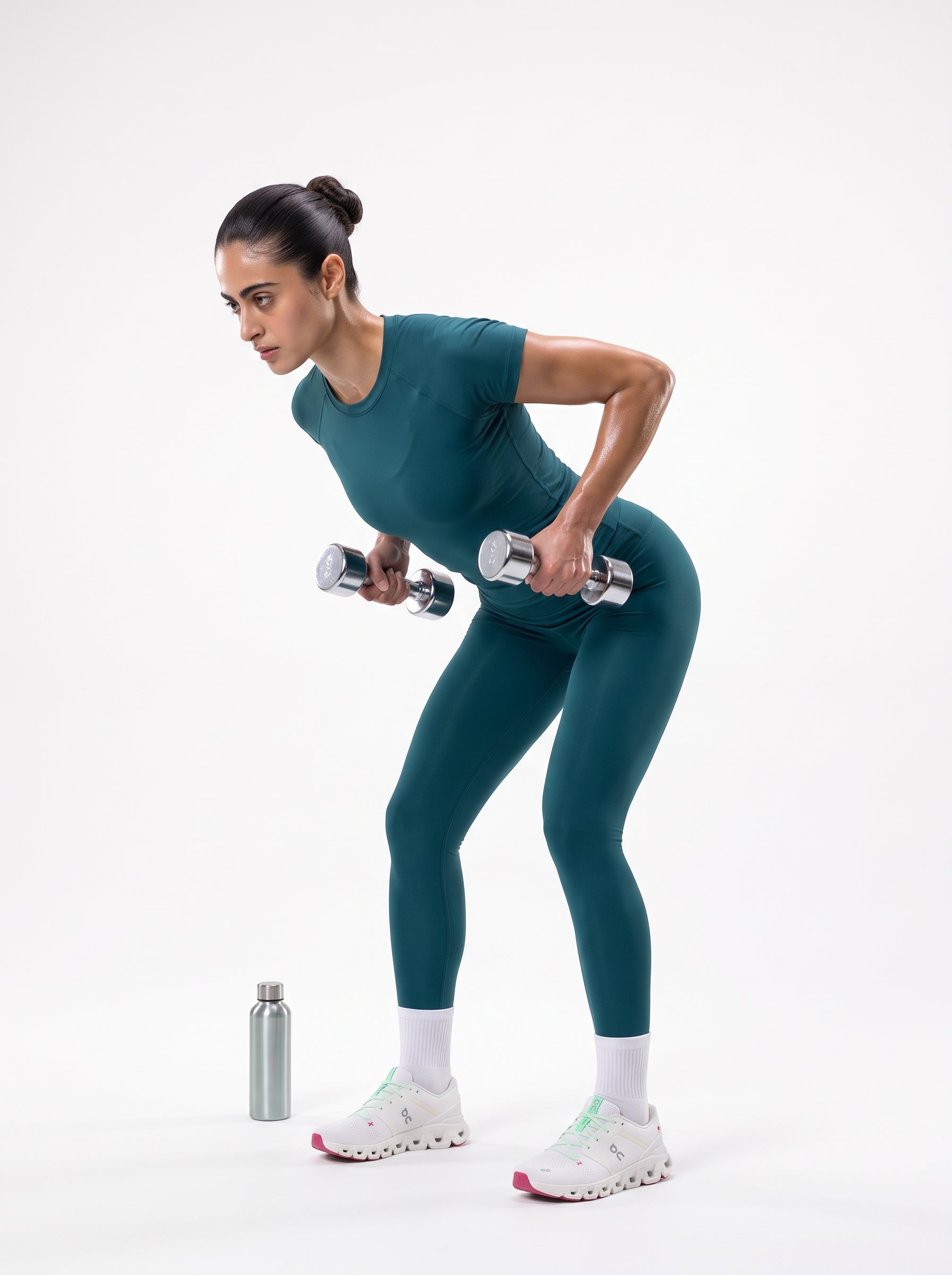 Dark Green half sleeves ( Seamless Tee )