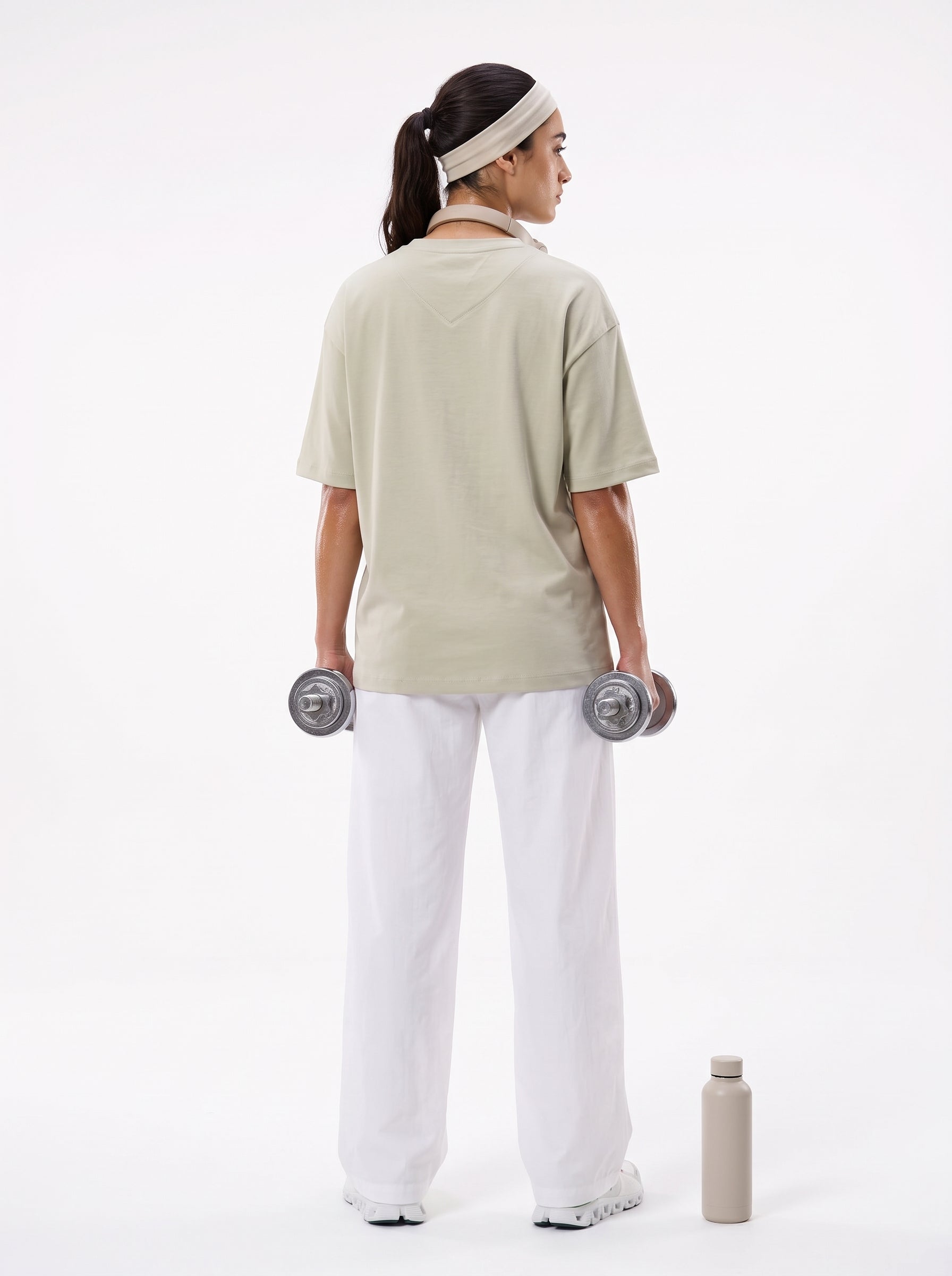 Sage Embroidered Short Sleeves Tee