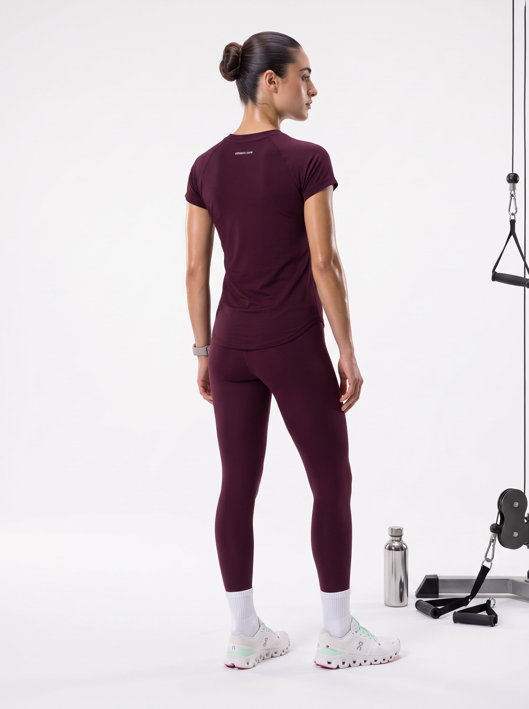 Dark Brown half sleeves ( Seamless Tee )