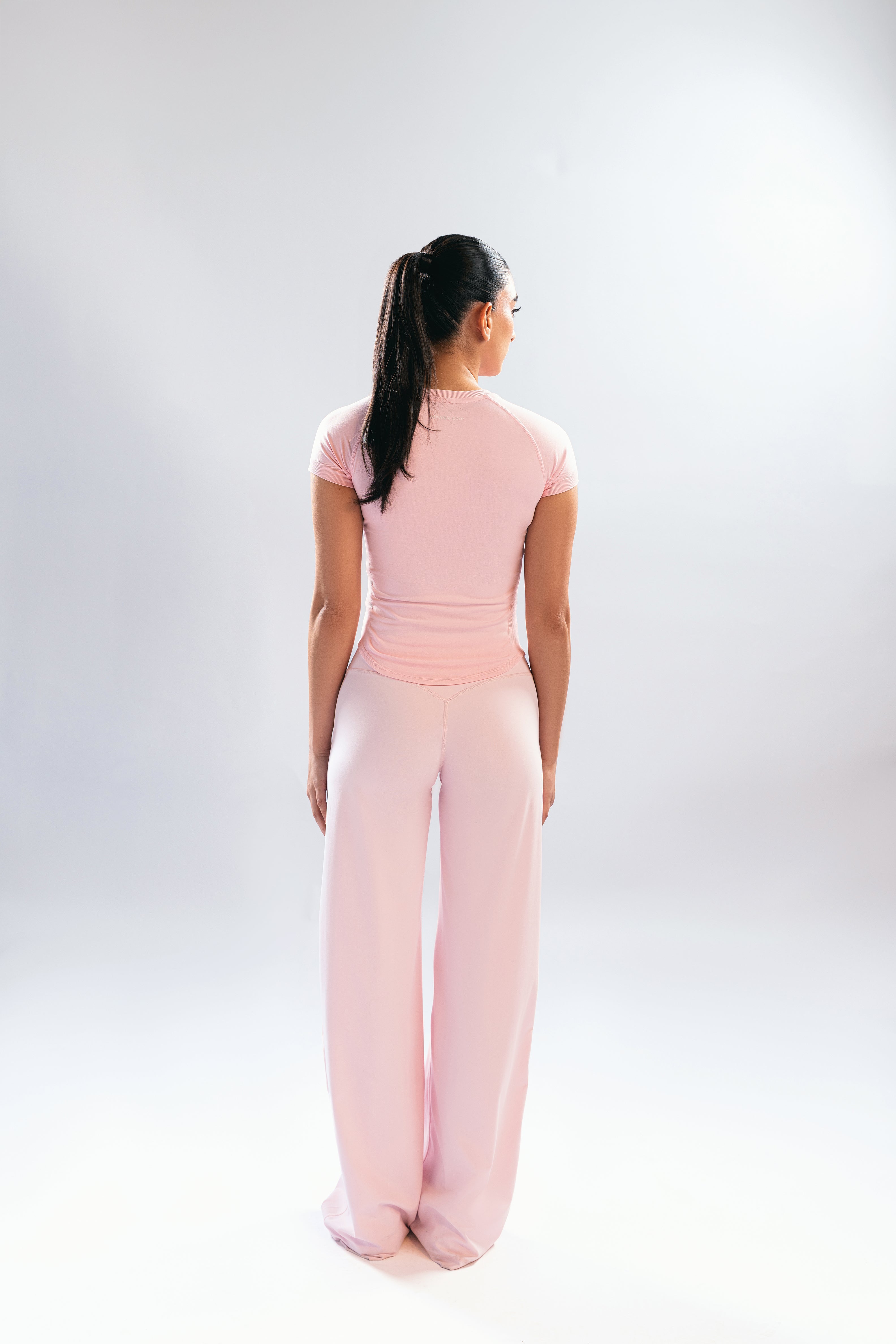 Baby Pink Flair Trousers