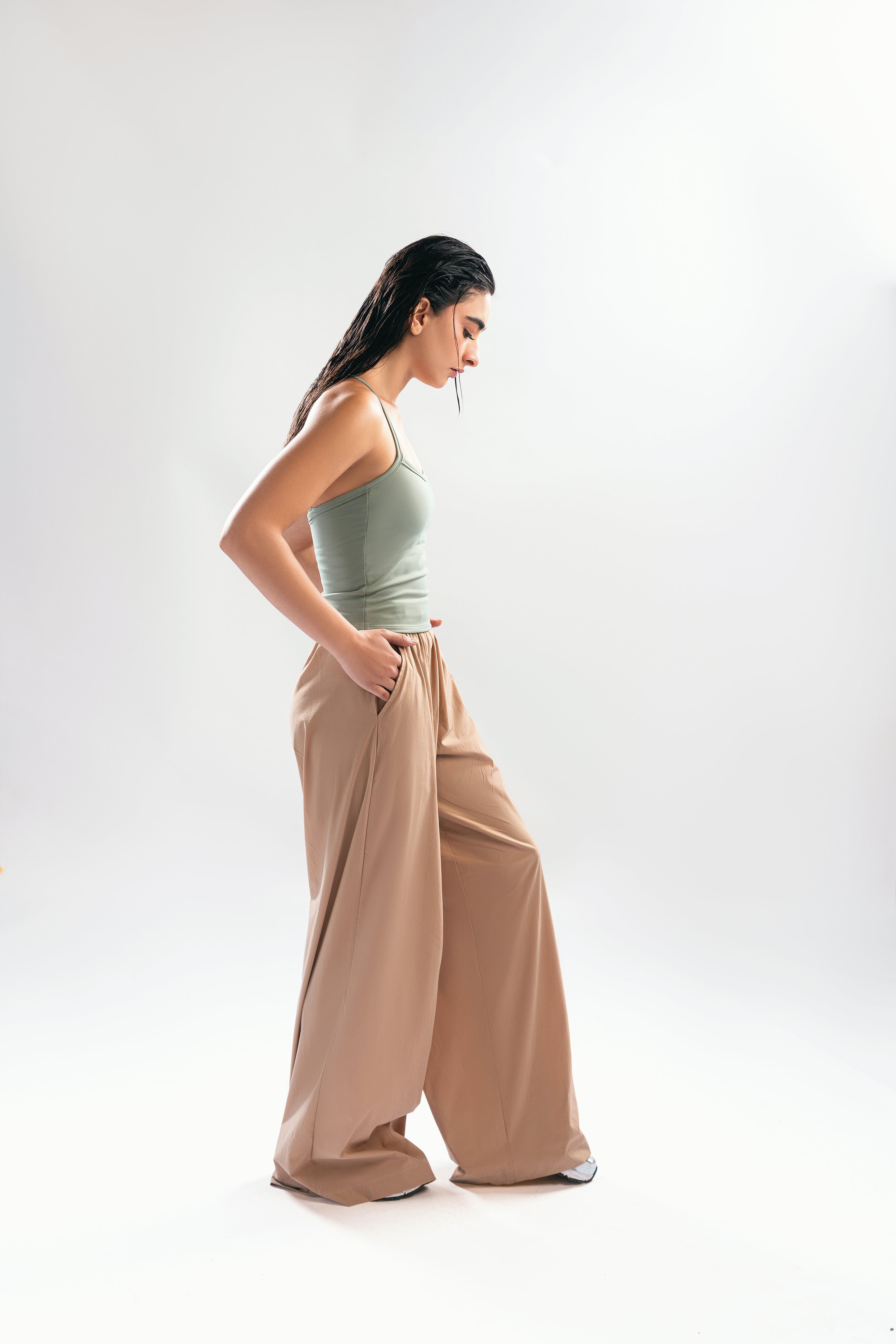 Sage Green Crossover tank top