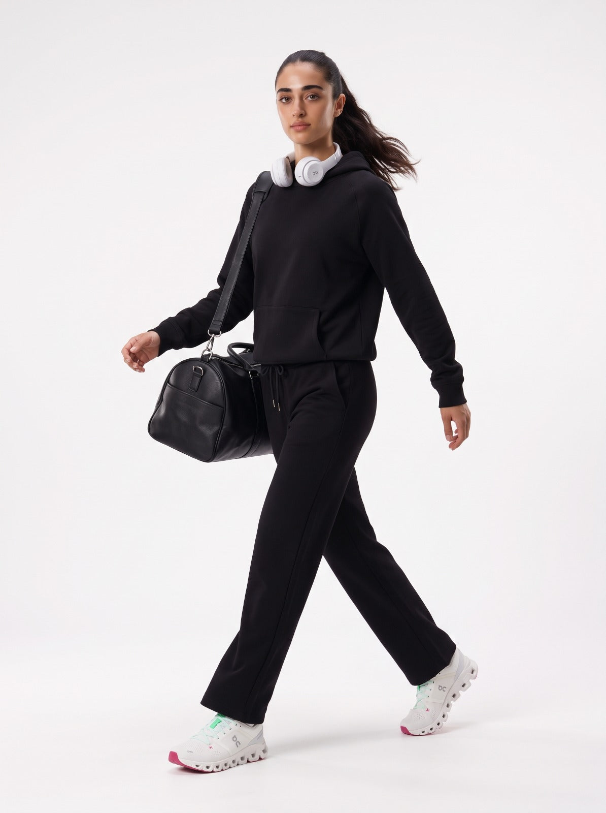 Black Straight Joggers