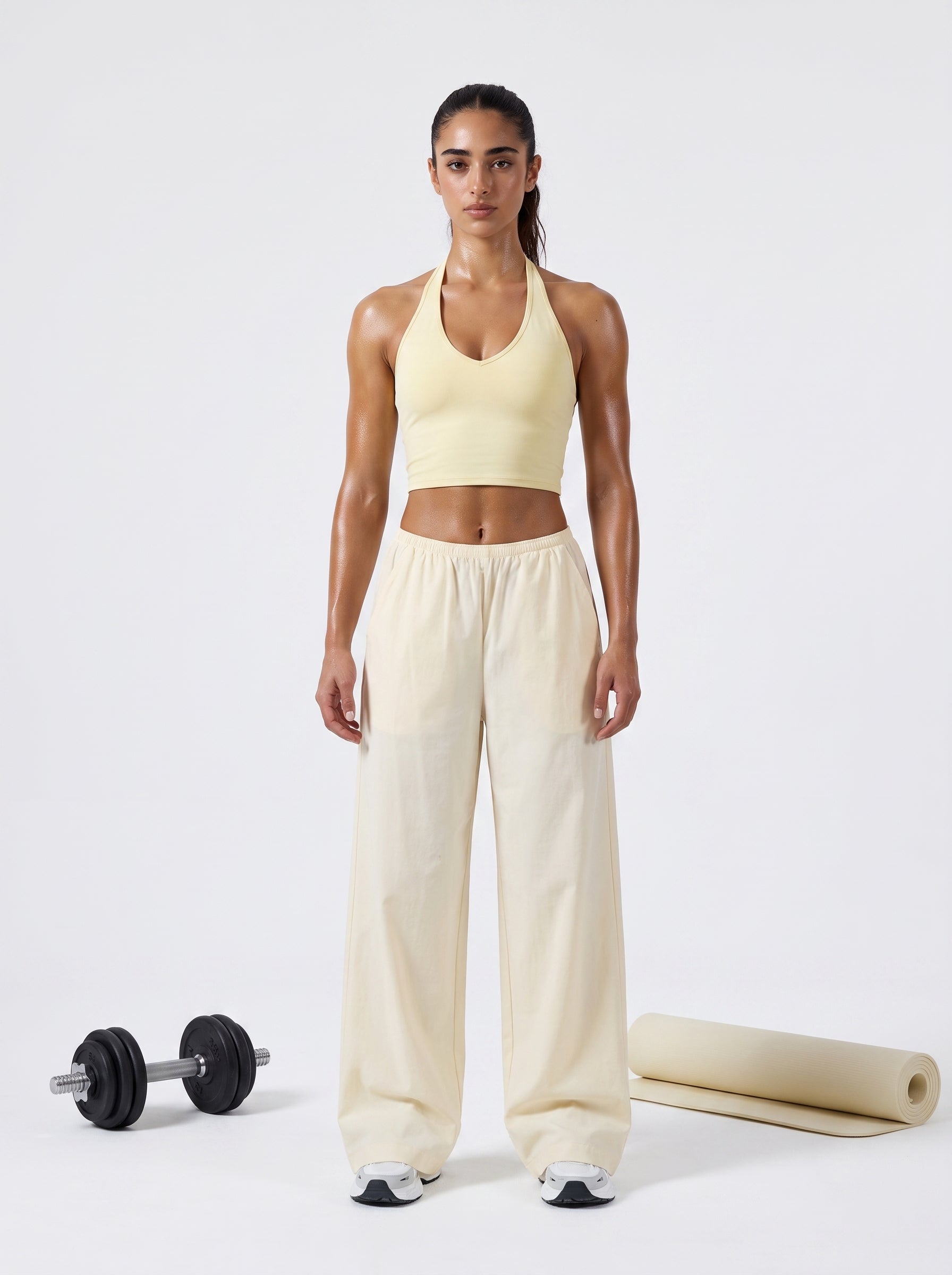 Butter Yellow Training Flair Pants